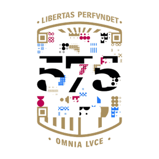 Escudo de los 575 años de la Universidad de Barcelona